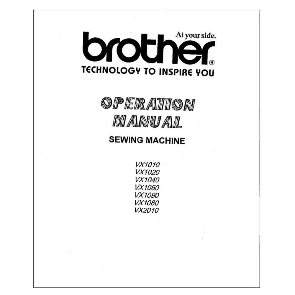 Brother VX-1090 Instruction Manual image # 117779