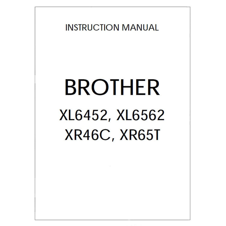 Brother XL-6452 Instruction Manual image # 117941