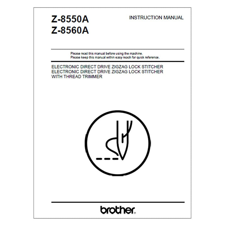 Brother Z-8560A Instruction Manual image # 117970