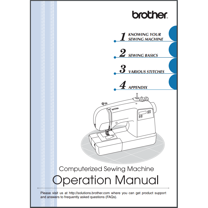 Instruction Manual, Brother CS9100 image # 30354
