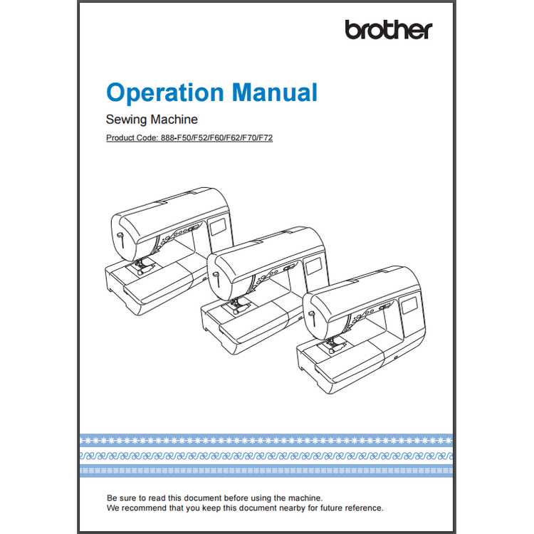 Instruction Manual, Brother NQ1300PRW image # 30385