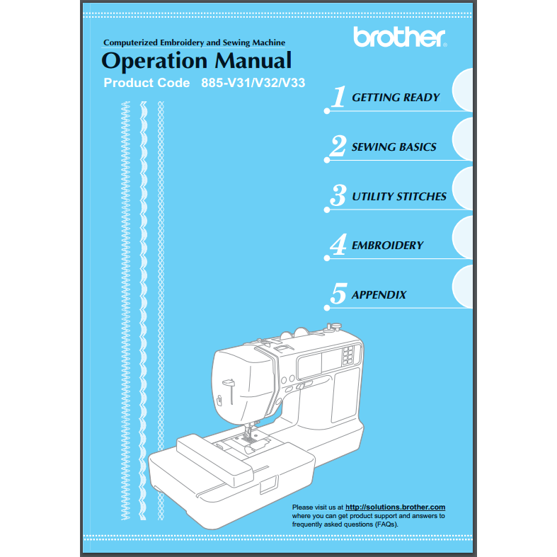 Instruction Manual, Brother SB7500 image # 30420