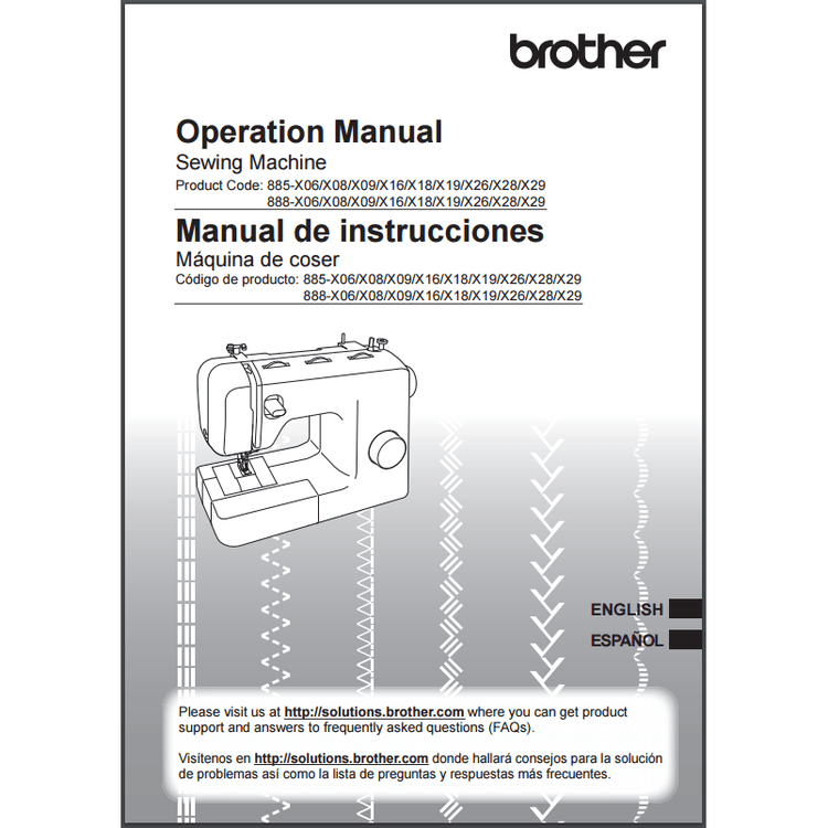 Instruction Manual, Brother SM8270 image # 30483
