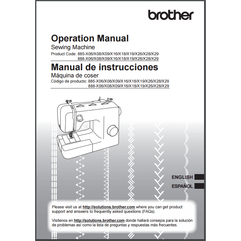 Instruction Manual, Brother XL3700 image # 30488
