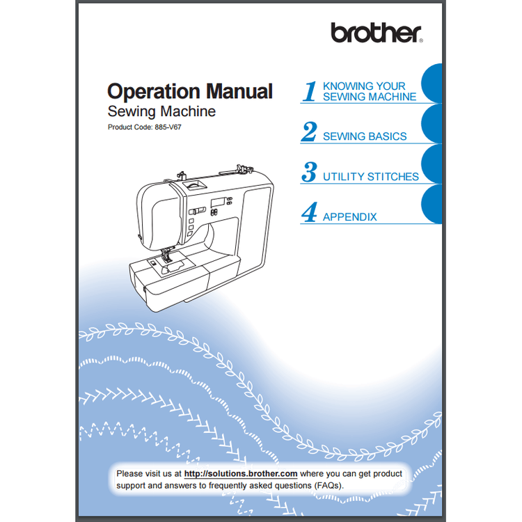 Instruction Manual, Brother XR1300 image # 30516