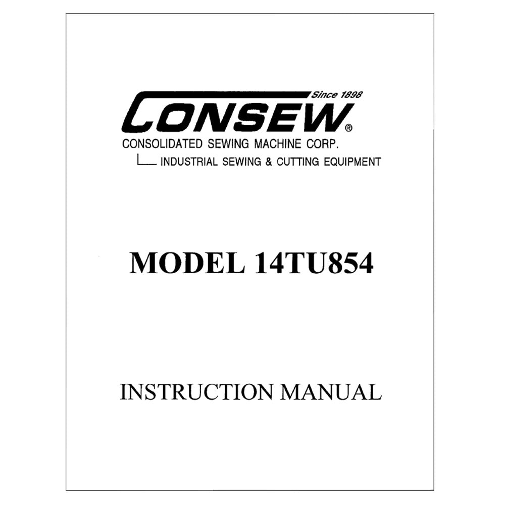 Consew 14TU854 Instruction Manual image # 115608