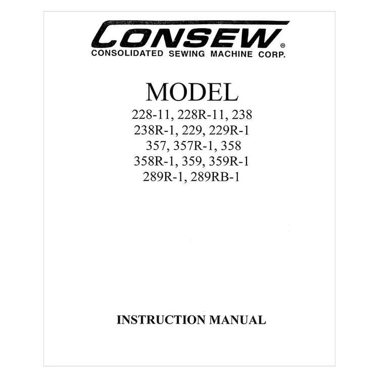 Consew 238R-1 Instruction Manual image # 118827