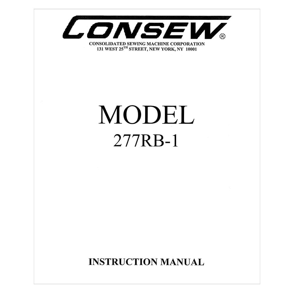 Consew 277RB-1 Instruction Manual image # 118851
