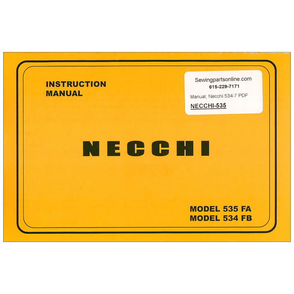 Necchi 535FA Instruction Manual image # 116002