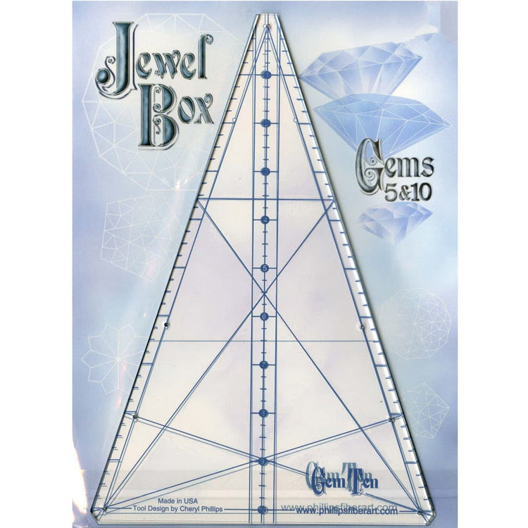Jewel Box 10/5 Gem Triangle Ruler Set image # 104966