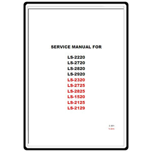 Service Manual, Brother LS2125 image # 22140