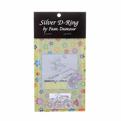 1/2" D-Rings, Silver, The Decorating Diva image # 29463