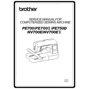 Service Manual, Brother NV700EII image # 10604