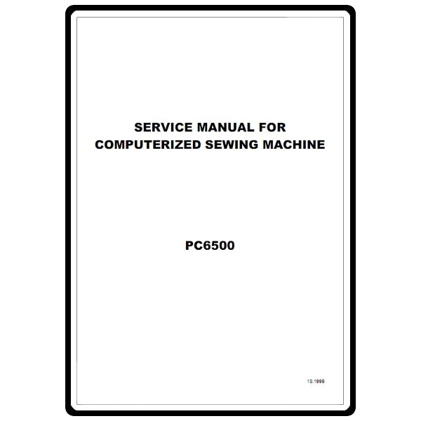 Service Manual, Brother PC6500 image # 22149