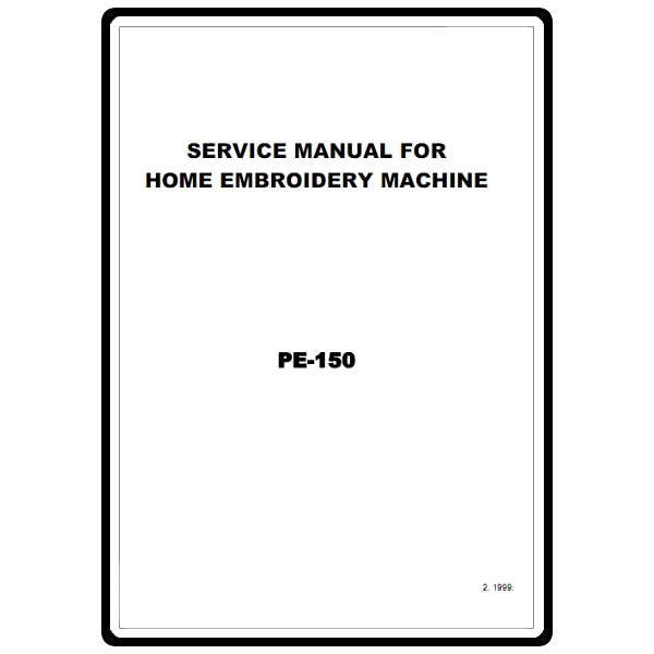 Service Manual, Brother PE150 image # 22154
