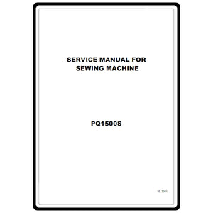 Service Manual, Brother PQ1500S image # 22164