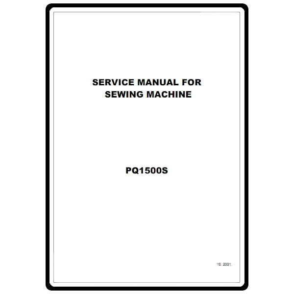 Service Manual, Brother PQ1500S image # 22164