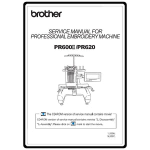 Service Manual, Brother PR600II image # 10856
