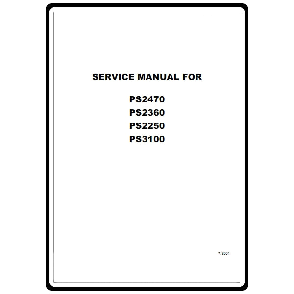 Service Manual, Brother PS2470 image # 10872