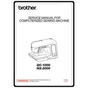 Service Manual, Brother QC1000 image # 22172