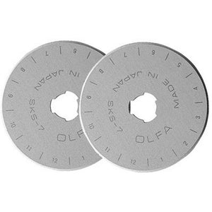 Olfa 45mm Replacement Rotary Blades 2pk image # 25040