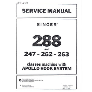 Service Manual, Singer 288 image # 19958