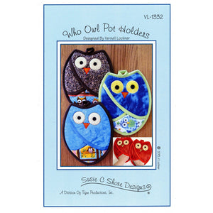 Who Owl Pot Holders Pattern, Susie C Shore Designs image # 35277