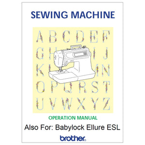 Babylock ESL Ellure Instruction Manual image # 121520