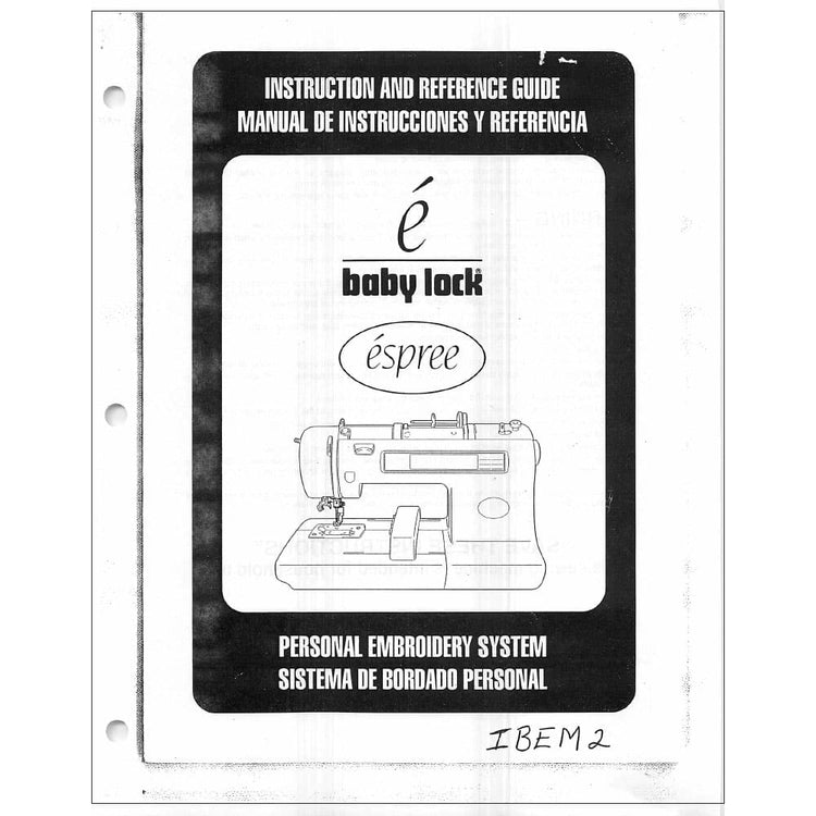 Babylock EM2 Espree Instruction Manual image # 121857
