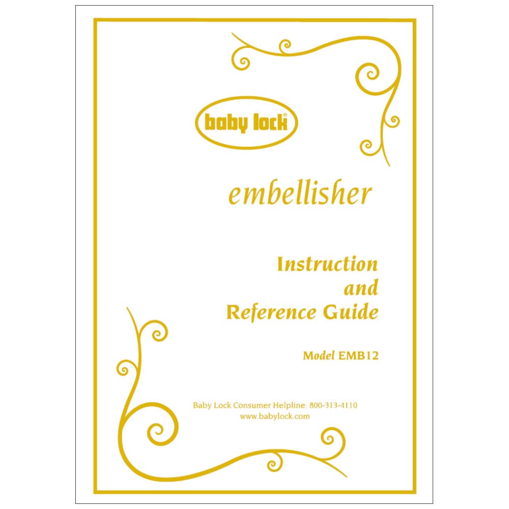 Babylock Embellisher EMB12 Instruction Manual image # 121856