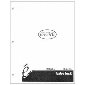 Babylock ESN Encore Instruction Manual image # 121806
