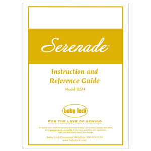 Babylock BLSN Serenade Instruction Manual image # 121993