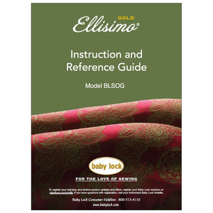 Babylock BLSOG Ellisimo Gold Instruction Manual image # 121973