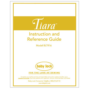 Babylock BLTR16 Tiara Instruction Manual image # 122042