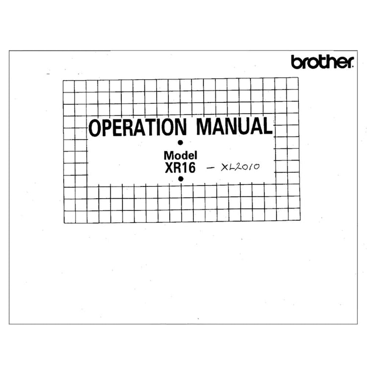 Brother XR-16 Instruction Manual image # 119756