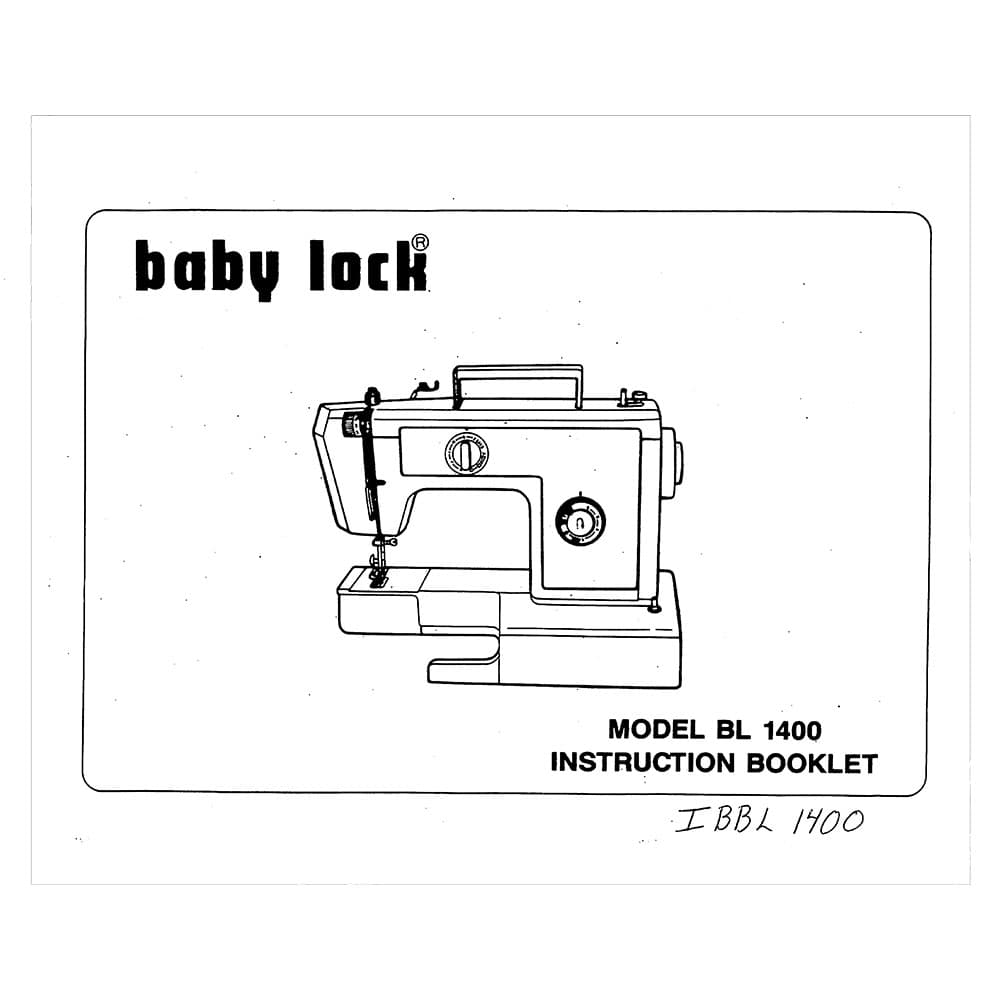 Babylock BL1400 Instruction Manual image # 121523