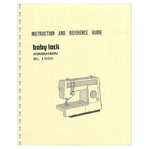 Babylock BL1550 Companion Instruction Manual image # 121721