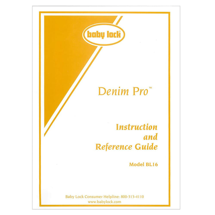 Babylock BL16 Denim Pro Instruction Manual image # 121636
