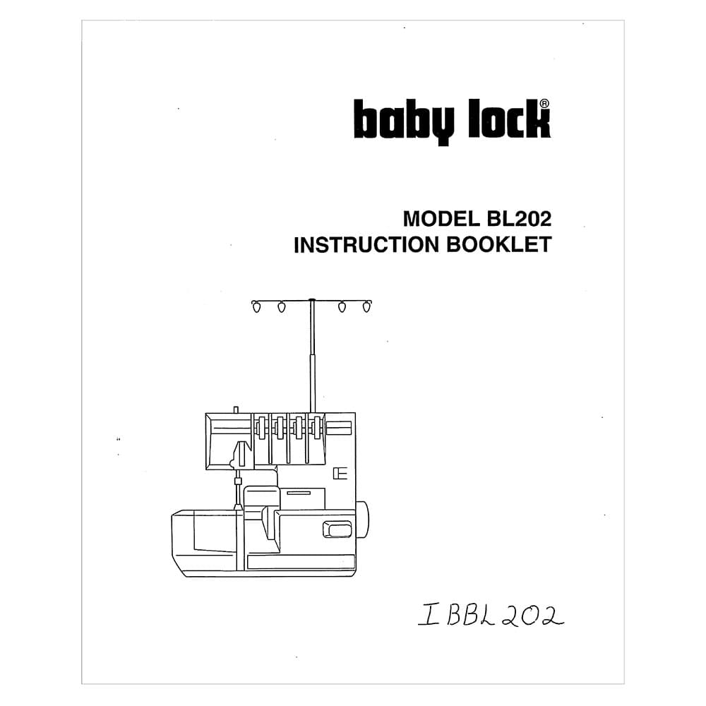 Babylock BL202 Instruction Manual image # 121537