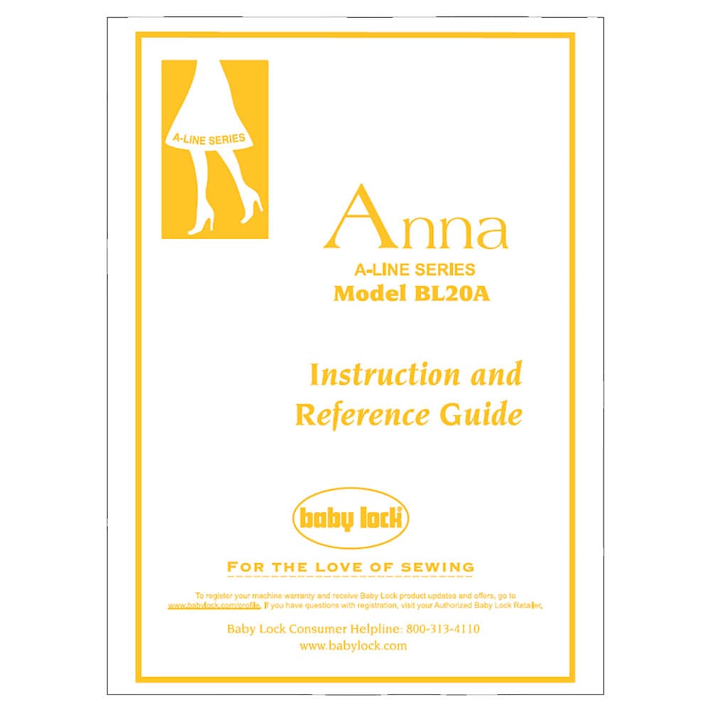Babylock BL20A Anna Instruction Manual image # 121754