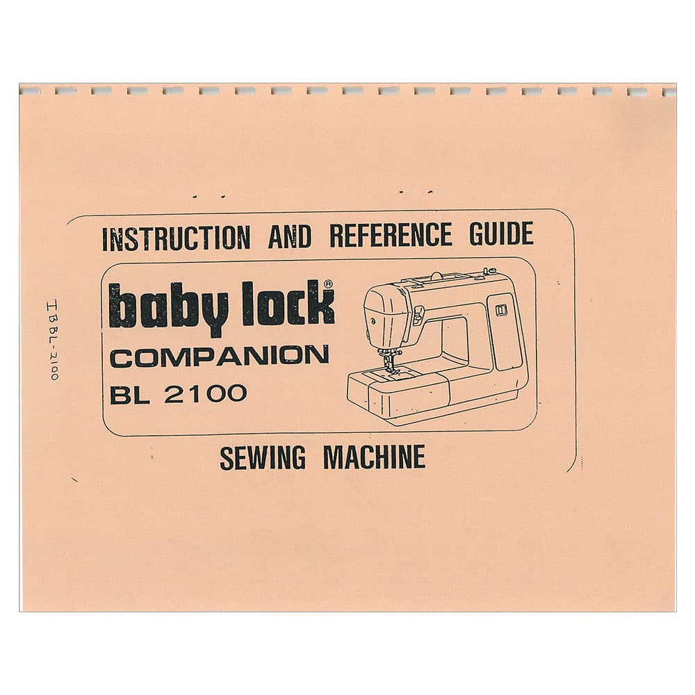 Babylock BL2100 Companion Instruction Manual image # 121544