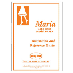 Babylock Maria A-Line BL23A Instruction Manual image # 121765