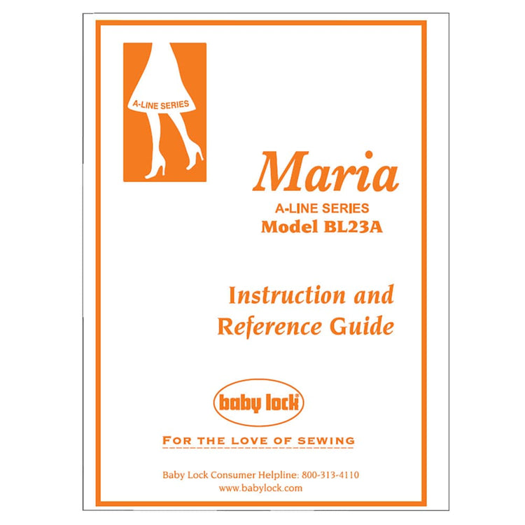 Babylock Maria A-Line BL23A Instruction Manual image # 121765