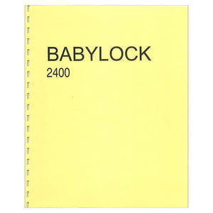 Babylock BL2400 Instruction Manual image # 121767