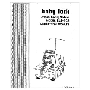Babylock BL3-408 Instruction Manual image # 121671