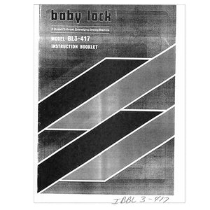 Babylock BL3-417 Instruction Manual image # 121672