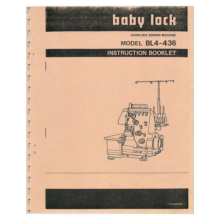 Babylock Overlock BL4-436 Instruction Manual image # 121686