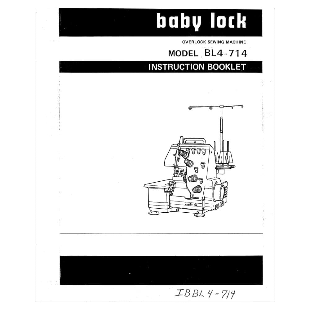 Babylock BL4-714 Instruction Manual image # 121735