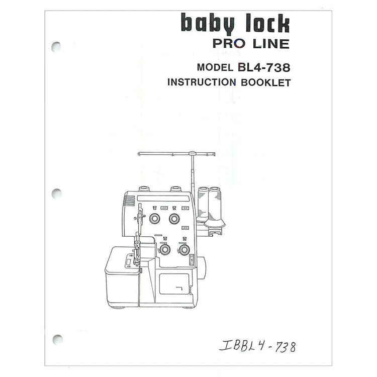 Babylock BL4-738 Pro Line Instruction Manual image # 121696