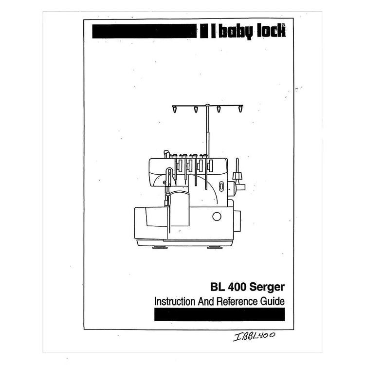 Babylock BL400 Instruction Manual image # 121803